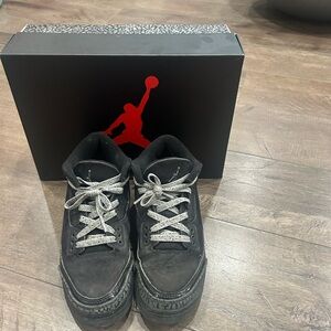 Jordan Men's Black and Gray Sneakers